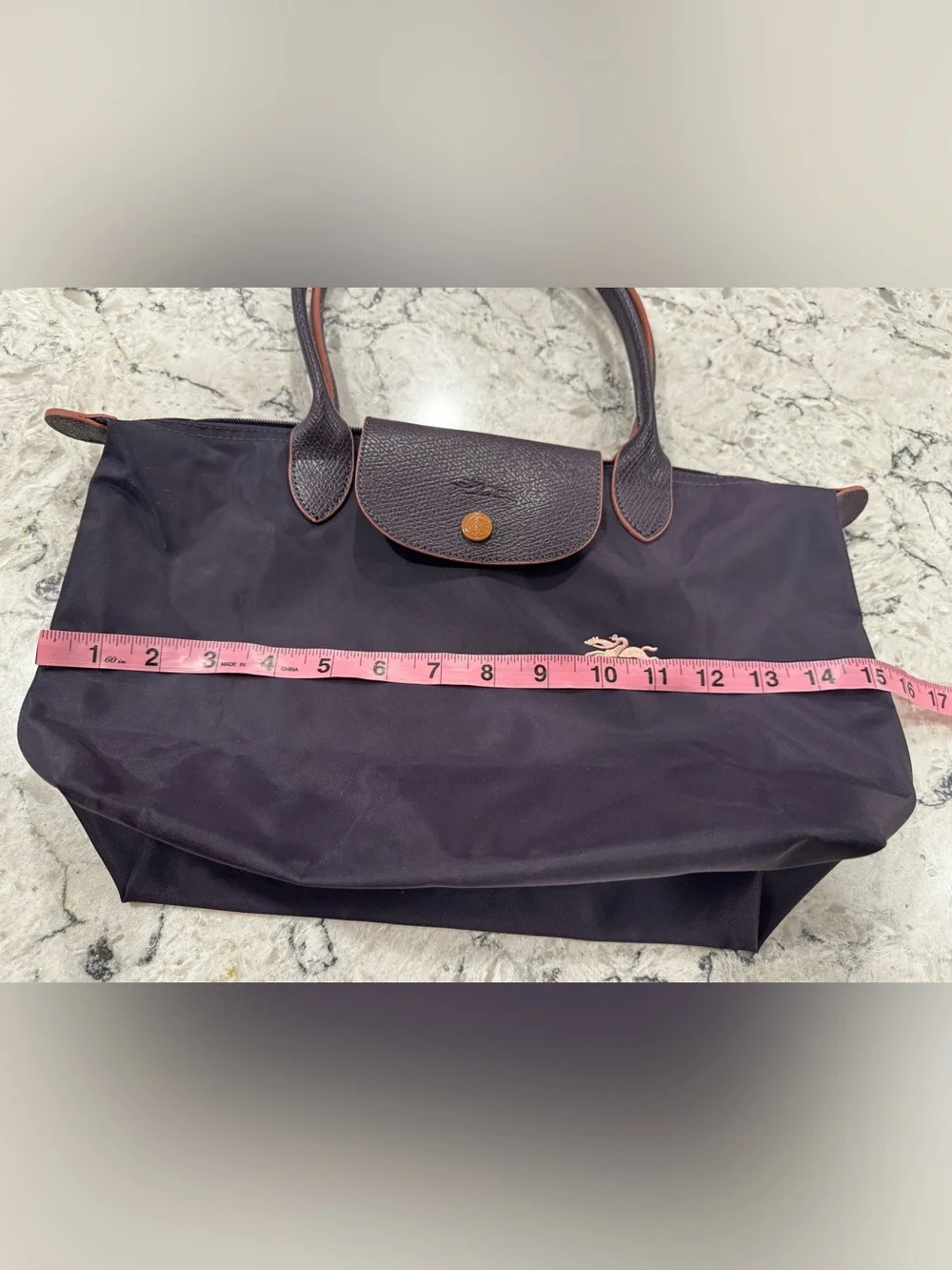 Longchamp Tote Bag LONGCHAMP Le Pliage Bilberry Purple EUC
